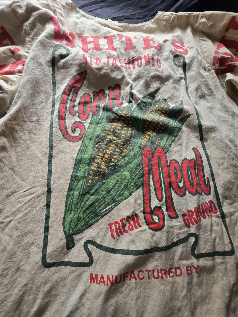 Jaded Gypsy NWOT -Tea Stained Graphic Corn Print Dress - Picture 2 of 5